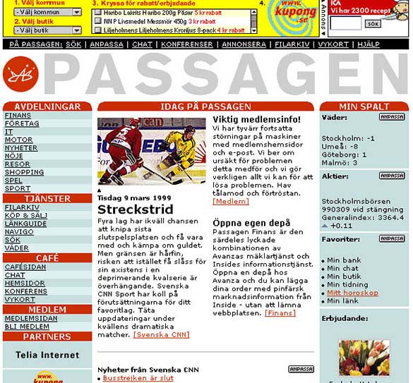 Passagen.se Look under 1999