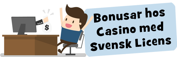 Man visar glädje över Bonusar och Kampanjer hos Casino med Svensk Licens
