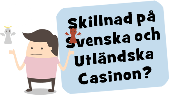 Man funderar på skillnaderna mellan Svenska och Utländska Casinon?